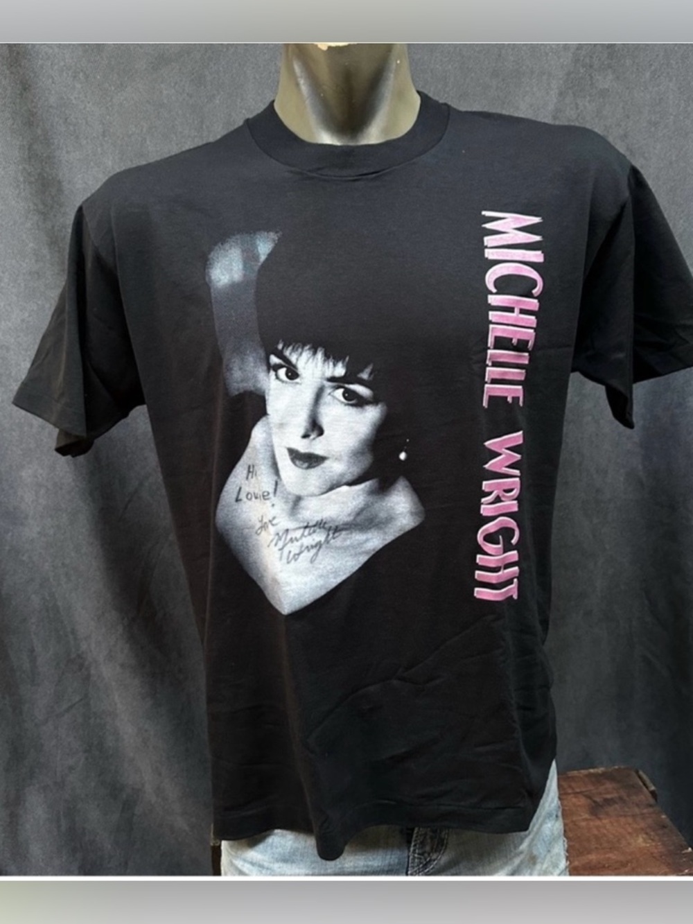 Vintage Michelle Wright autographed T-shirt screen stars XL